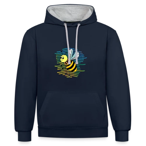 Insectes Fascinants : La Beauté Naturelle - Sweat à capuche contrasté
