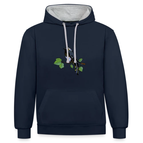 Numéro Unique 2967 - Sweat à capuche contrasté