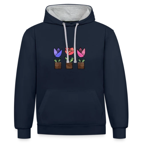 Numéro Iconique 2268 - Sweat à capuche contrasté