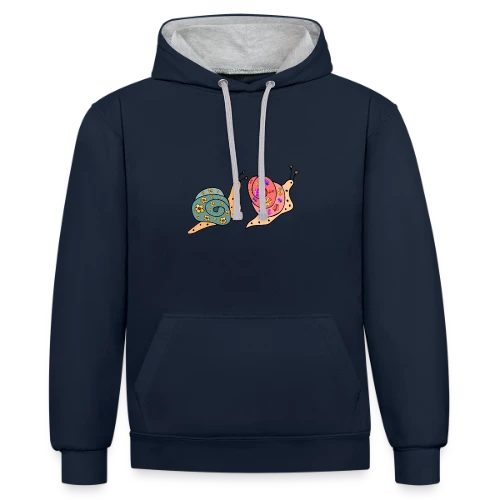 Le Chiffre Secret 4758 - Sweat à capuche contrasté
