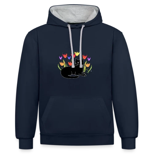 Code 3311 : Minimaliste & Tendance - Sweat à capuche contrasté