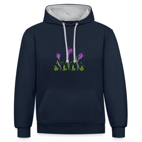 Design 4133 Énigme Urbaine - Sweat à capuche contrasté