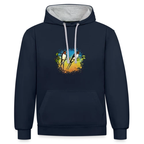 Numéro Mystique 4195 - Sweat à capuche contrasté
