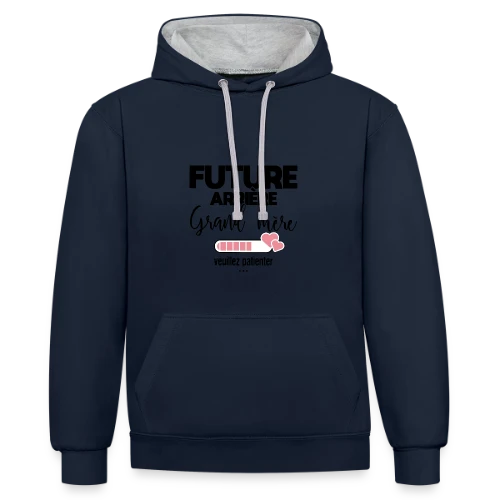Future Arrière-Grand-Mère : La Belle Annonce - Sweat à capuche contrasté