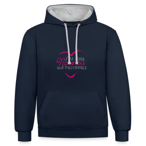 La Nounou qui Déchire - Sweat à capuche contrasté