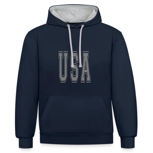 Fierté Américaine: Équipe USA - Sweat à capuche contrasté