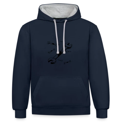 Clé à Molette : L'Outil Essentiel - Sweat à capuche contrasté