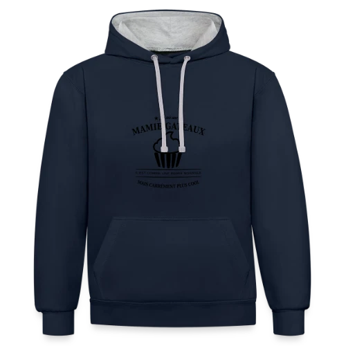 Mamie Gâteaux d'Amour - Sweat à capuche contrasté