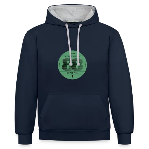 T-shirt "France 1988" | Automobile Rétro Vintage - Sweat à capuche contrasté
