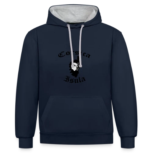 Corsica Isula Vintage - Sweat à capuche contrasté