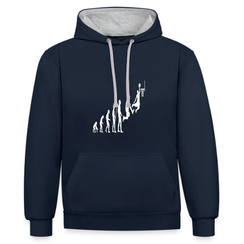 Évolution du Joueur de Basketball - Sweat à capuche contrasté