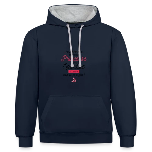 Princesse Sportive : Je Gère ! - Sweat à capuche contrasté