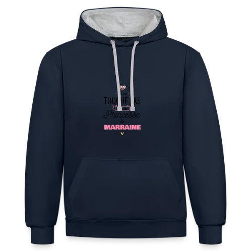 Ma Princesse de Marraine - Sweat à capuche contrasté