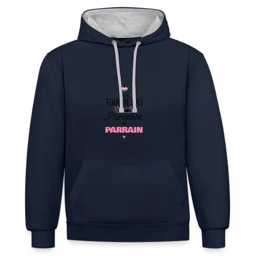 Ma Princesse de Parrain - Sweat à capuche contrasté
