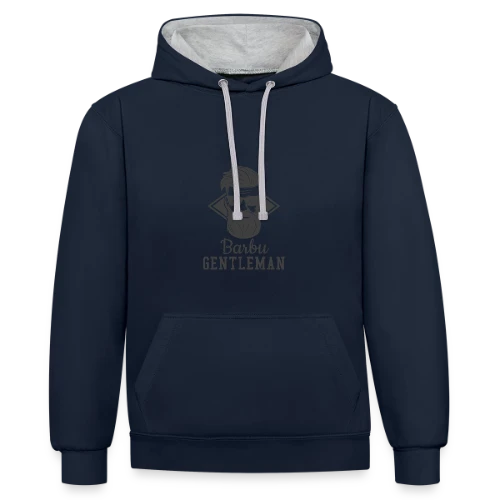 Le Gentleman Barbu - Sweat à capuche contrasté