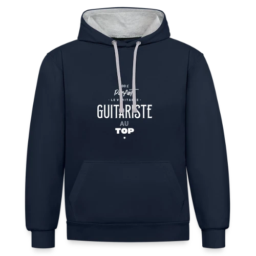 Guitariste Virtuose - Sweat à capuche contrasté