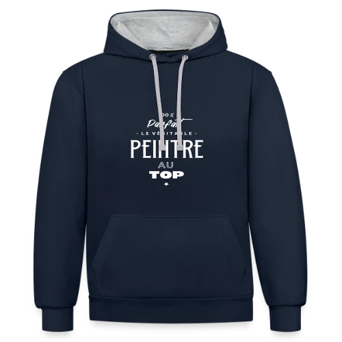 T-Shirt L'Artiste Qui Illumine - Sweat à capuche contrasté