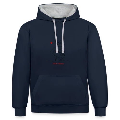 Future Maman : Douce Attente - Sweat à capuche contrasté