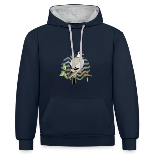Oiseau Majestueux - Sweat à capuche contrasté