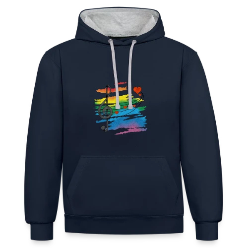 Mélodie Éternelle - Sweat à capuche contrasté