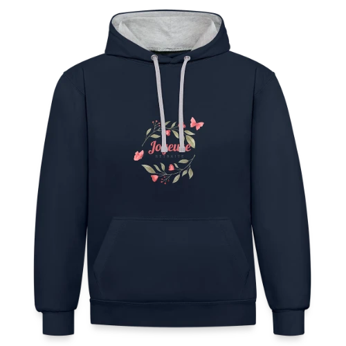 Joyeuse Retraite : L'Humour au Rendez-vous ! - Sweat à capuche contrasté
