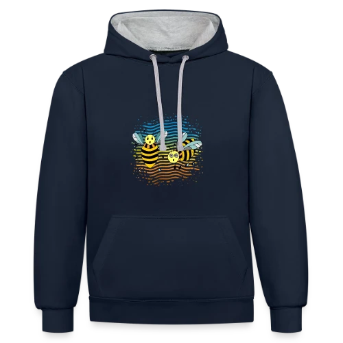 Le Royaume Fascinant des Insectes et Petites Bêtes - Sweat à capuche contrasté