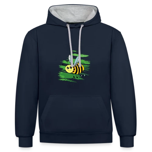 Insectes Fascinants : Merveilles de la Nature - Sweat à capuche contrasté