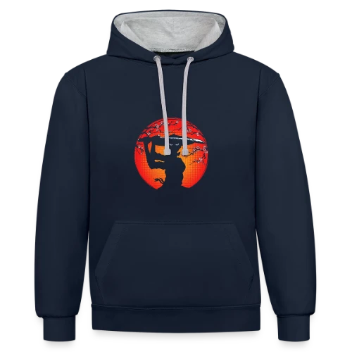 Kunoichi Esprit Bushido - Sweat à capuche contrasté