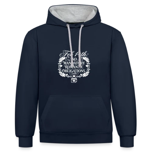 Douce Romance - Sweat à capuche contrasté