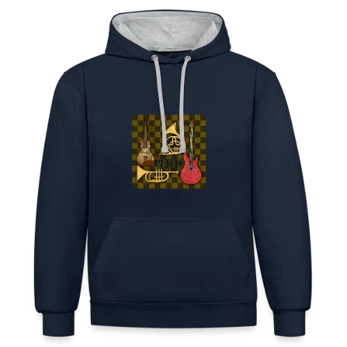 Énigme Numérique 4233 - Sweat à capuche contrasté
