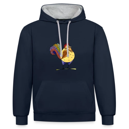 Énigme Numérique 4194 - Sweat à capuche contrasté