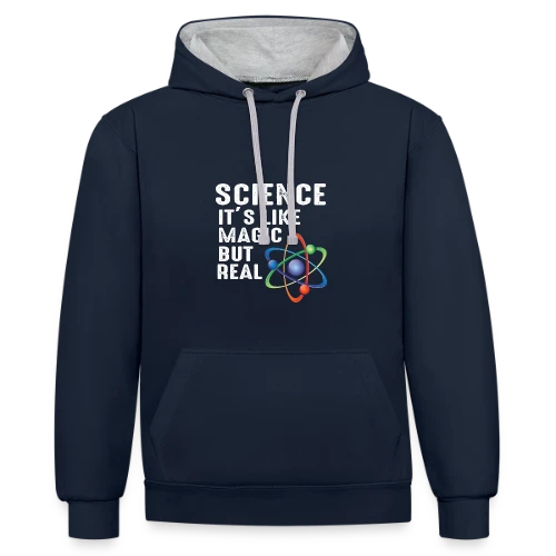 Science : La Vraie Magie - Sweat à capuche contrasté