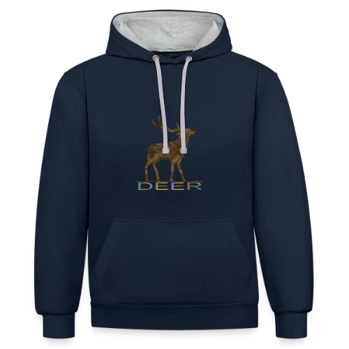 L'Énigme du 4442 - Sweat à capuche contrasté
