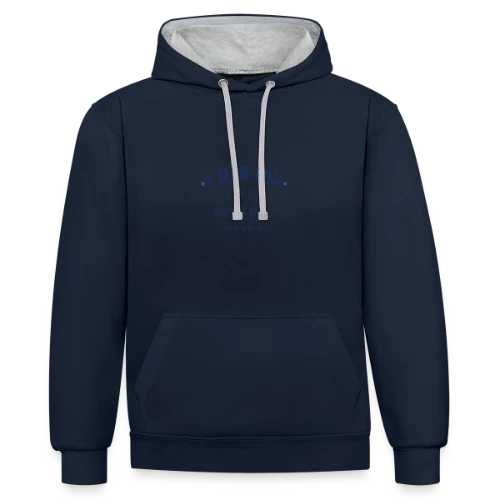 Diplômé du Bac : Mission Accomplie ! - Sweat à capuche contrasté