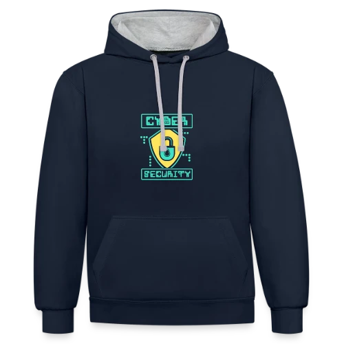 Maître CyberSécurité | Hacking & IT - Sweat à capuche contrasté