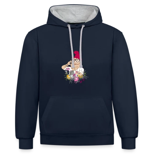 Jardinier Hipster - Sweat à capuche contrasté