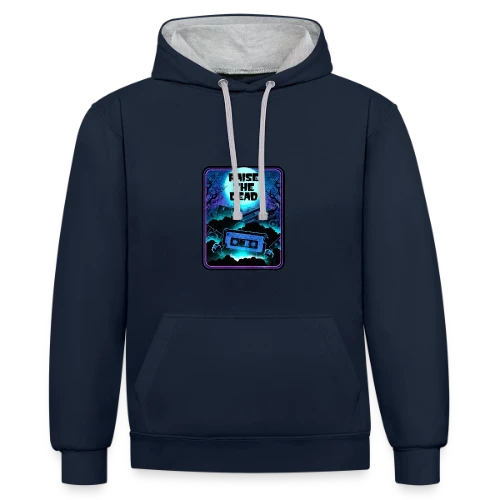 Esprit Vintage Texturé - Sweat à capuche contrasté