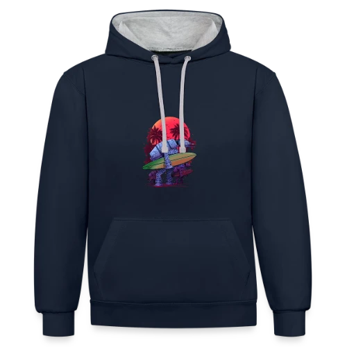 L'Été Galactique des AT-AT - Sweat à capuche contrasté