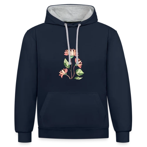 Le Chiffre 3512 - Sweat à capuche contrasté