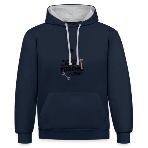 Le Cadeau Inattendu - Sweat à capuche contrasté