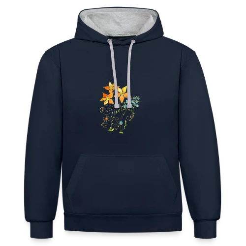 Numéro Mystère 4146 - Sweat à capuche contrasté