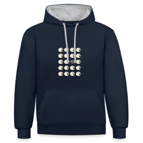 Mouton Noir : L'Esprit Libre - Sweat à capuche contrasté