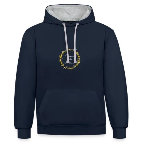 Témoin de la Mariée : T-shirt EVJF pour Demoiselle d'Honneur - Sweat à capuche contrasté
