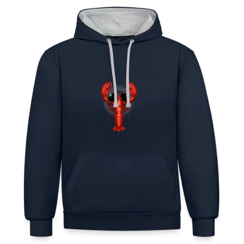 Homard Stylé - Sweat à capuche contrasté