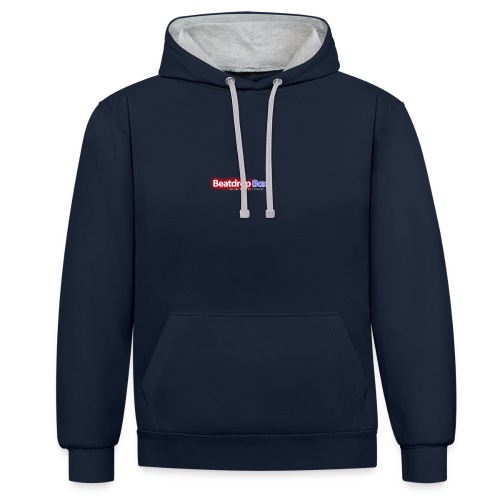 beatdropbox logo final and hires - Contrast hoodie