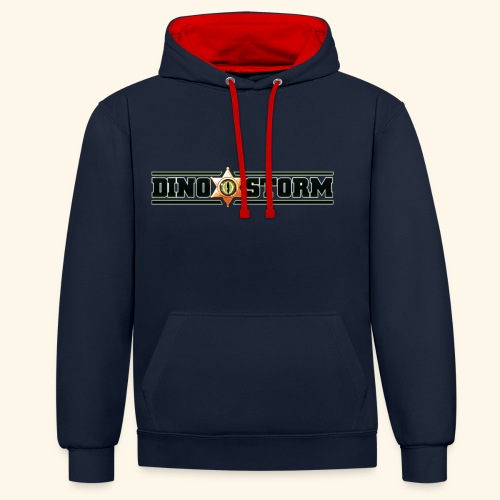 Dinostorm Logo New - Contrast Colour Hoodie