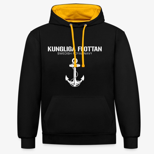 Kungliga Flottan - Swedish Royal Navy - ankare - Kontrastluvtröja