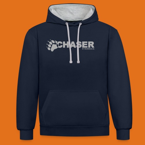 chaser by bearwear new - Contrast Colour Hoodie
