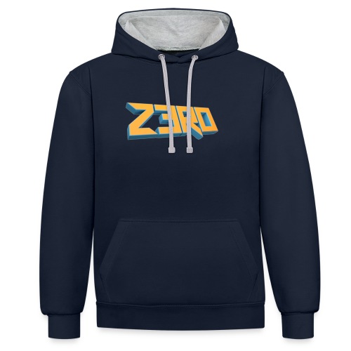 The Z3R0 Shirt - Contrast Colour Hoodie