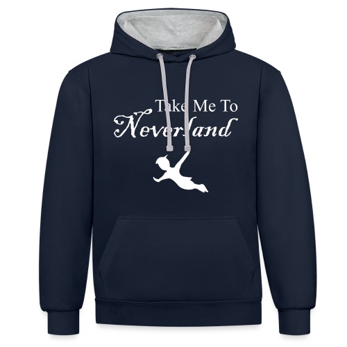Neverland - Sudadera con capucha en contraste